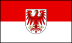 Das Bild zeigt die Landesflagge von Brandenburg. Das Bild zeigt die Landesflagge von Brandenburg.