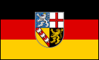 Das Bild zeigt die Landesflagge vom Saarland.