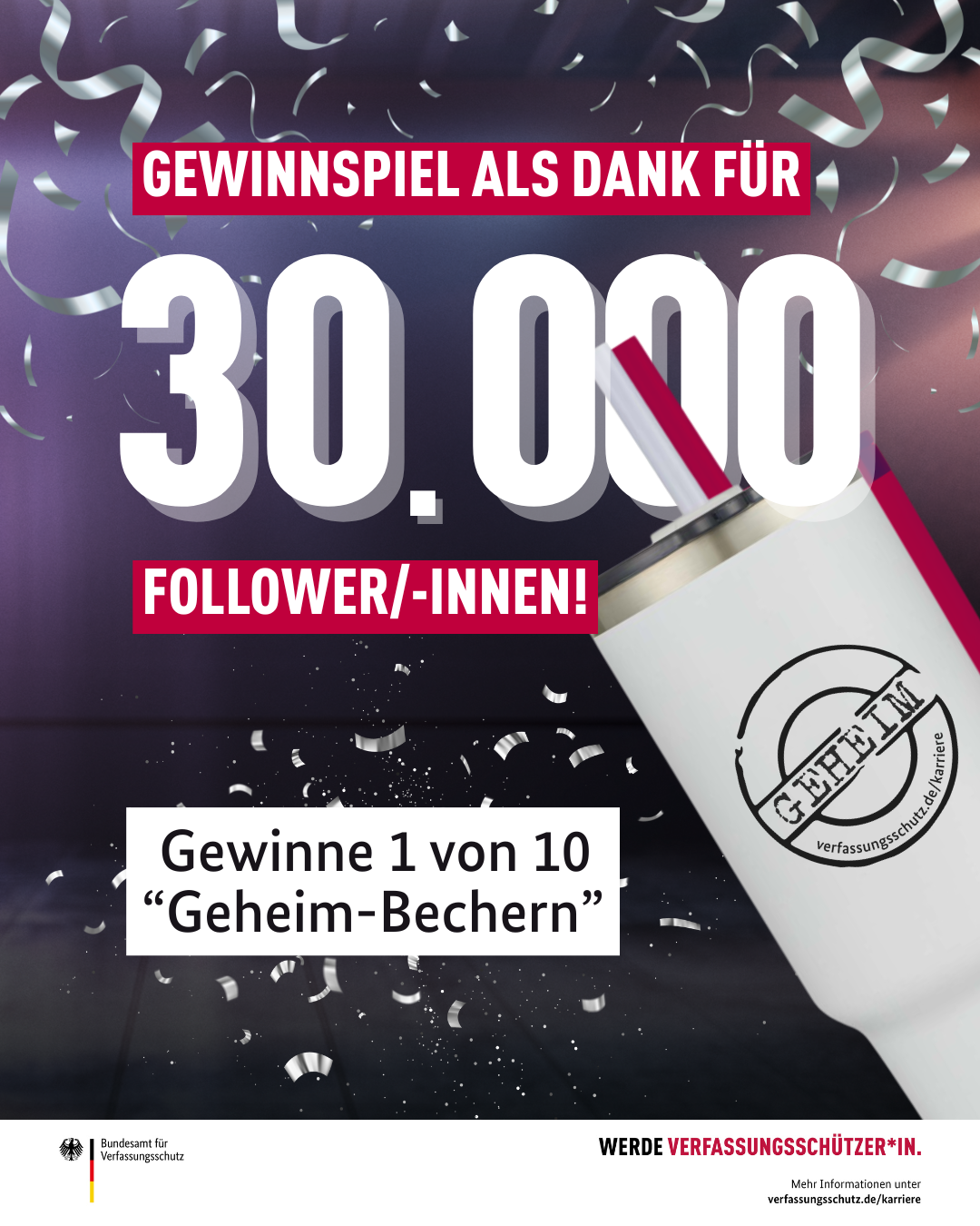Gewinnspiel zum Erreichen der 30.000 Follower auf Instagram Gewinnspiel zum Erreichen der 30.000 Follower auf Instagram