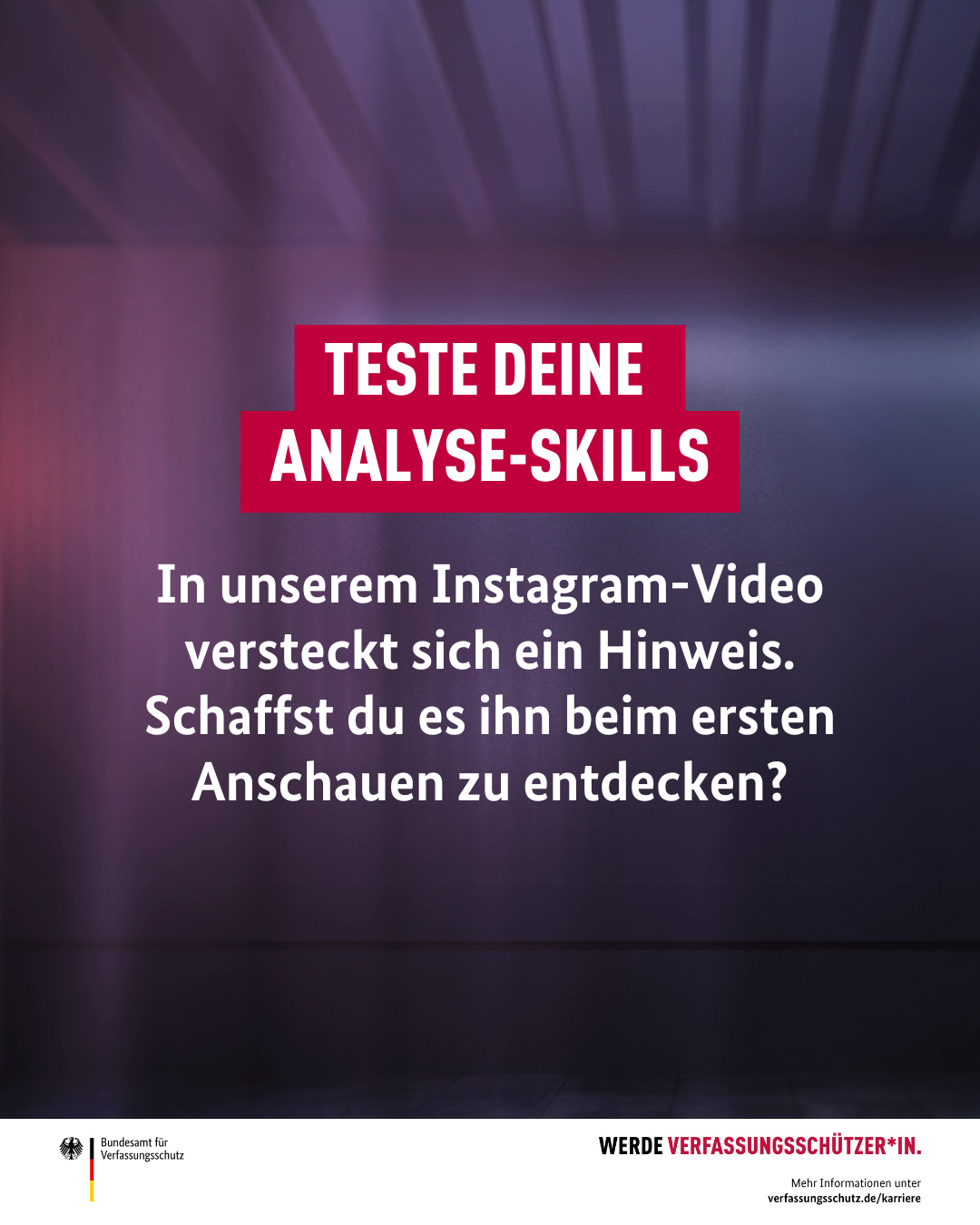 Text auf lila Hintergrund mit Frage zum Gewinnspiel Text auf lila Hintergrund mit Frage zum Gewinnspiel