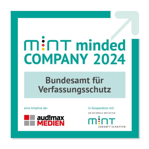 Arbeitgebersiegel MINT minded Company 2024 Arbeitgebersiegel MINT minded Company 2024