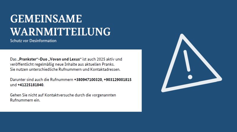 Die Aufnahme zeigt das Deckblatt der gemeinsamen Warnmitteilung von BSI und BfV zum Schutz vor Desinformation. (Quelle: Bundesamt für Verfassungsschutz) Die Aufnahme zeigt das Deckblatt der gemeinsamen Warnmitteilung von BSI und BfV zum Schutz vor Desinformation.