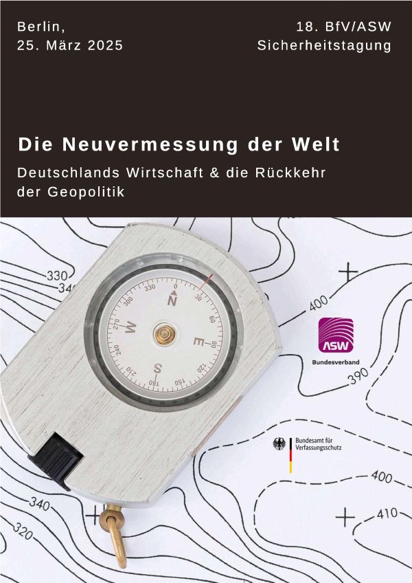 Das Veranstaltungsplakat der BfV/ASW-Tagung zeigt einen Kompass mit verschiedenen Topografie-Linien. (Quelle: ASW Bundesverband) Das Veranstaltungsplakat der BfV/ASW-Tagung zeigt einen Kompass mit verschiedenen Topografie-Linien.