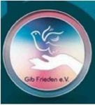 Das Bild zeigt das Logo von „Gib Frieden e.V.“. Das Bild zeigt das Logo von „Gib Frieden e.V.“.