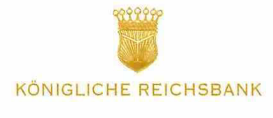 Logo „Königliche Reichsbank“ Logo „Königliche Reichsbank“