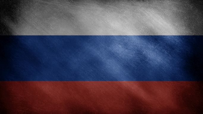 Dieses Bild zeigt die russische Flagge in dunkler Randfärbung. (Quelle: iStock | David Ziegler) Dieses Bild zeigt die russische Flagge in dunkler Randfärbung.
