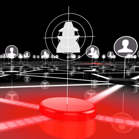 Die Aufnahme zeigt eine 3D-Visualisierung von einem Sozialen Netzwerk, bei der eine Person in den Fokus genommen wurde (Quelle: BeeBright / iStock / Getty Images Plus) Die Aufnahme zeigt eine 3D-Visualisierung von einem Sozialen Netzwerk, bei der eine Person in den Fokus genommen wurde