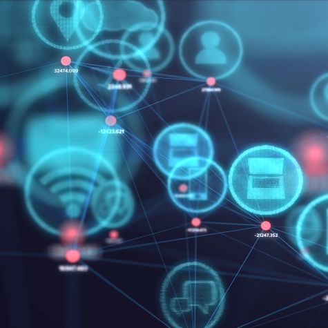 Die Aufnahme zeigt eine 3D-Grafik im Zusammenhang mit dem Internet der Dinge-Konzept, auf der mehrere Icons im Zusammenhang mit der digitalen Kommunikation zu sehen sind (Quelle: MR.Cole_Photographer / Moment / Getty Images) Die Aufnahme zeigt eine 3D-Grafik im Zusammenhang mit dem Internet der Dinge-Konzept, auf der mehrere Icons im Zusammenhang mit der digitalen Kommunikation zu sehen sind