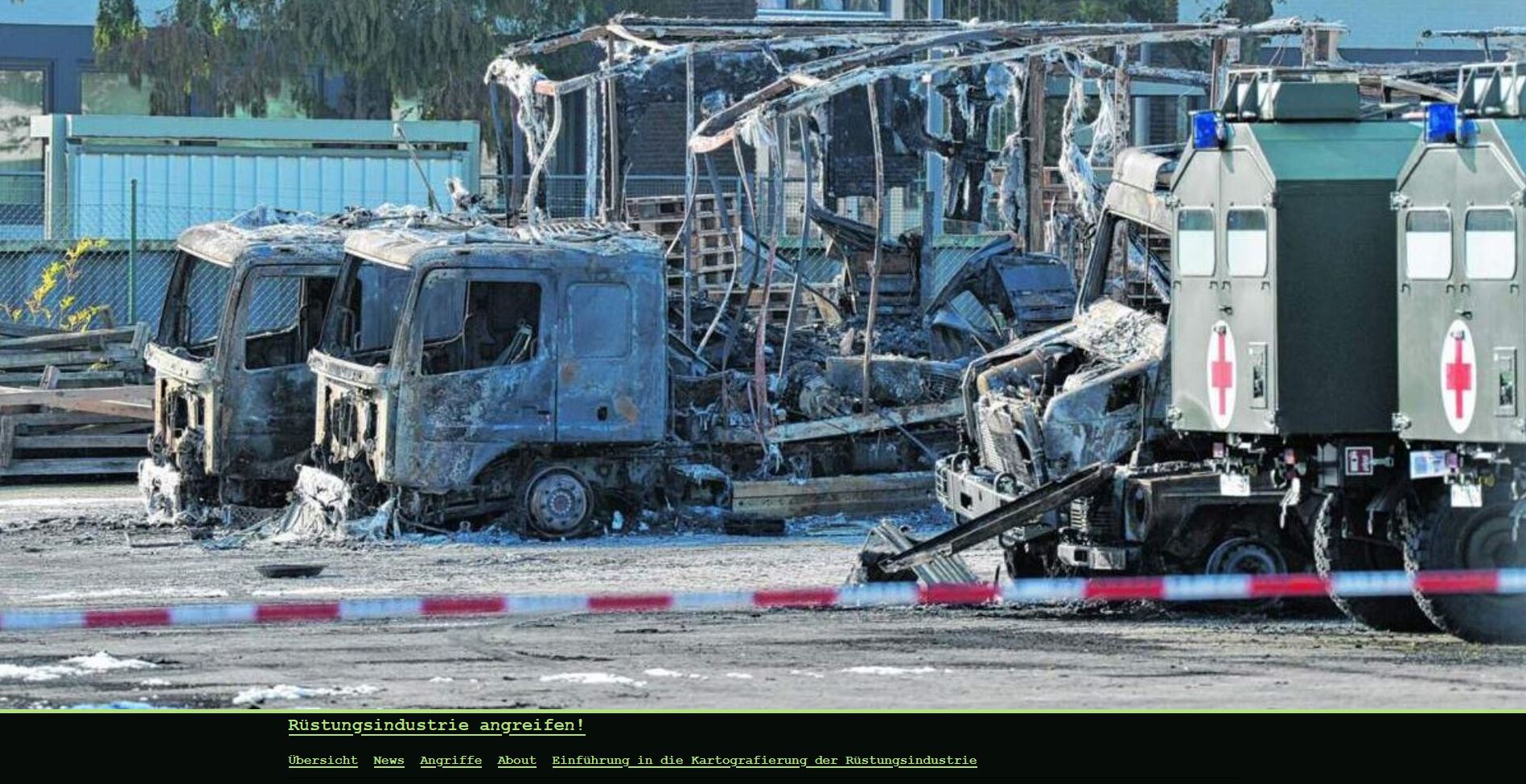Die Aufnahme zeigt einen screenshot einer der Websites mit zerstörten Fahrzeugen Die Aufnahme zeigt einen screenshot einer der Websites mit zerstörten Fahrzeugen