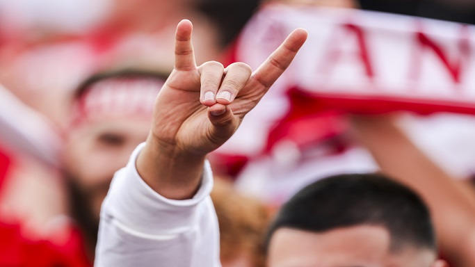 Ein türkischer Fan zeigt beim Fußballspiel der EM (Niederlande gegen Türkei) beim Public Viewing während der Nationalhymne den "Wolfsgruß". (Quelle: Christoph Reichwein/picture-alliance) Ein türkischer Fan zeigt beim Fußballspiel der EM (Niederlande gegen Türkei) beim Public Viewing während der Nationalhymne den "Wolfsgruß".