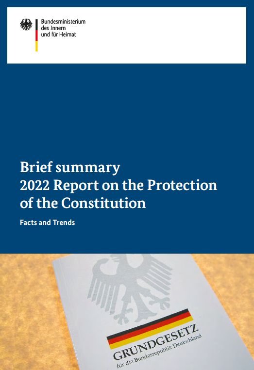 Cover of the Brief summary 2022 Report on the Protection of the Constitution